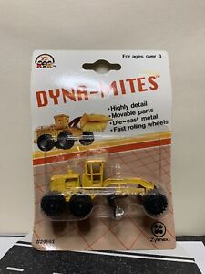 Zee Toys Zylmex Dyna-Mites Motor Road Grader Construction Vehicle Yellow NIP VTG