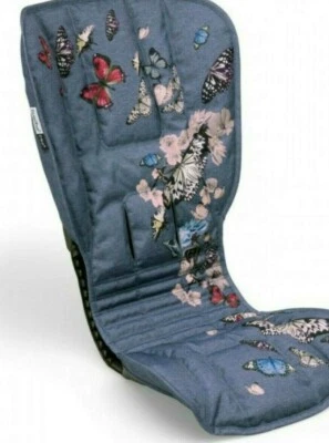  Bugaboo Bee 5  silleta con mariposas y capota rosa está en muy buen estado. - Imagen 1 de 4
