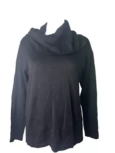 SIGNATURE Jumper Pullover Size Small Womens Black Cotton Top NEW EU38 RRP £55 - Picture 1 of 12