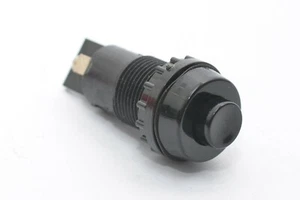 MIL spec Taster / Drucktaster v. Rafi Typ 1.10.104, schwarz, Ø15 mm, 2 A / 250 V - Picture 1 of 6