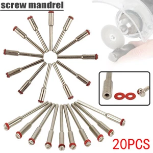 20Pcs Screw Mandrel 3mm Shank Cut-off Wheel Holder For Dremel Rotary Shaft Tools - Picture 1 of 9