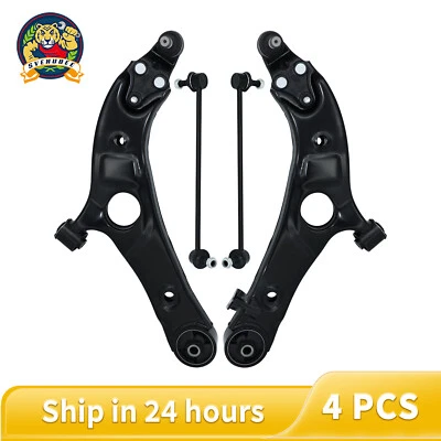4Pcs Control Arm Kit w/Ball Joint Sway Bar for 2013-2018 Hyundai Santa Fe - Image 1 of 4