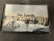 Guy Laroche 100% cashmere grey scarf boxed brand new