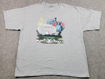 MLB All Star Game 2008 Shirt Mens XL Gray NYC New York Yankees Graphic - Image 1 of 4