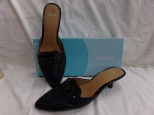 NICOLE Made in Brazil Womens Size 9M Brown Leather Pointed Toe Slip-On Shoes NEW - Picture 1 of 6