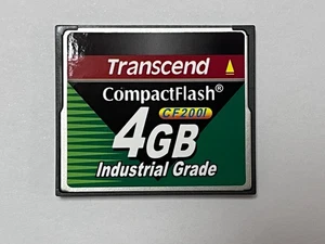 Transcend TS4GCF200I 4GB Industrial Grade Compact Flash CF Card 220X CF200I SLC - Picture 1 of 7