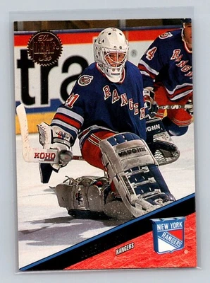 1993-94 Leaf #313 Corey Hirsch New York Rangers - Image 1 of 2