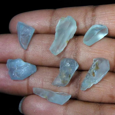 43.95 Ct Natural Sky Blue Topaz Rough Wholesale Lot Loose Gemstone - Image 1 of 3