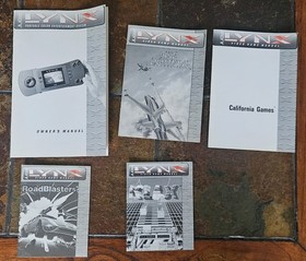 Atari Lynx Game Manual Lot Owner's Roadblasters, Klax, Blue Lightning California