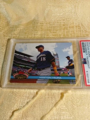 2019 Topps Keston Hiura Throwback Thursday Stadium Club Milwaukee Brewer Rookie  - Image 1 of 4
