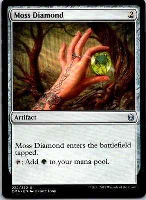 Moss Diamond - 222 - Commander Anthology - Magic MTG - LP - B3G1 - Image 1 of 2