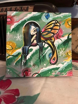 Festive Fairy Original Art Painting Nico Niemi OOAK - Image 1 of 2