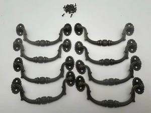 8 Stck. 3,21 Zoll Vintage Drop Bail Kommode Schublade Ziehen Antik Bronze Schrank Griff - Bild 1 von 9