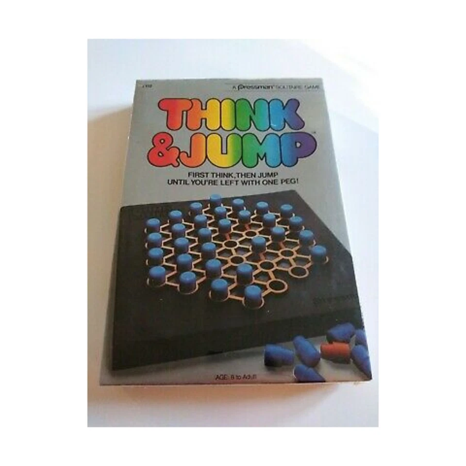 Pressman Boardgame Think and Jump Box Fair/EX - Image 1 of 1