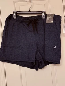 Gap Fit Women's Green Blue Large Brushed Tech Jersey Athletic Shorts New NWT - Picture 1 of 5