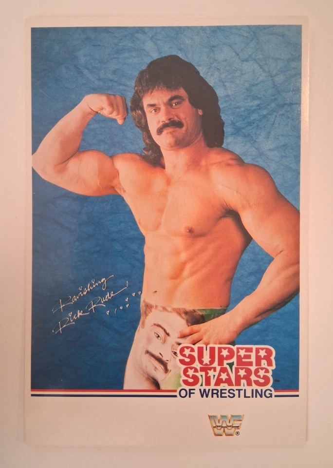 ВОСХИТИТЕЛЬНЫЙ РИК ГРУБЫЙ очень РЕДКАЯ Jumbo 1989 WWF реслинг карта - Изображение 1 из 1