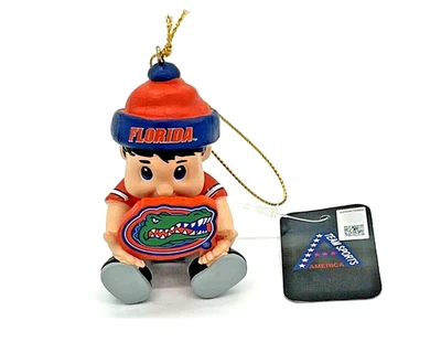 Florida Gators Nuevo 'Lil Fan Ornamento NCAA Equipo Deportes Bebé Primera Navidad Foto 1 de 4