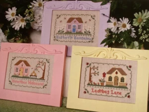 PATTERN Summer Cottage Cross Stitch Sampler NEW Country Cottage Needleworks - Picture 1 of 4