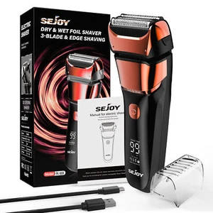 SEJOY Foil Shaver for Men with Pop Up Trimmer Cordless Dry & Wet Electric Razor - Picture 1 of 16