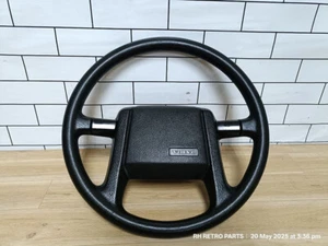 Volvo 740 760 GLE Turbo Black Steering Wheel Assembly Genuine OEM #88255 - Picture 1 of 14