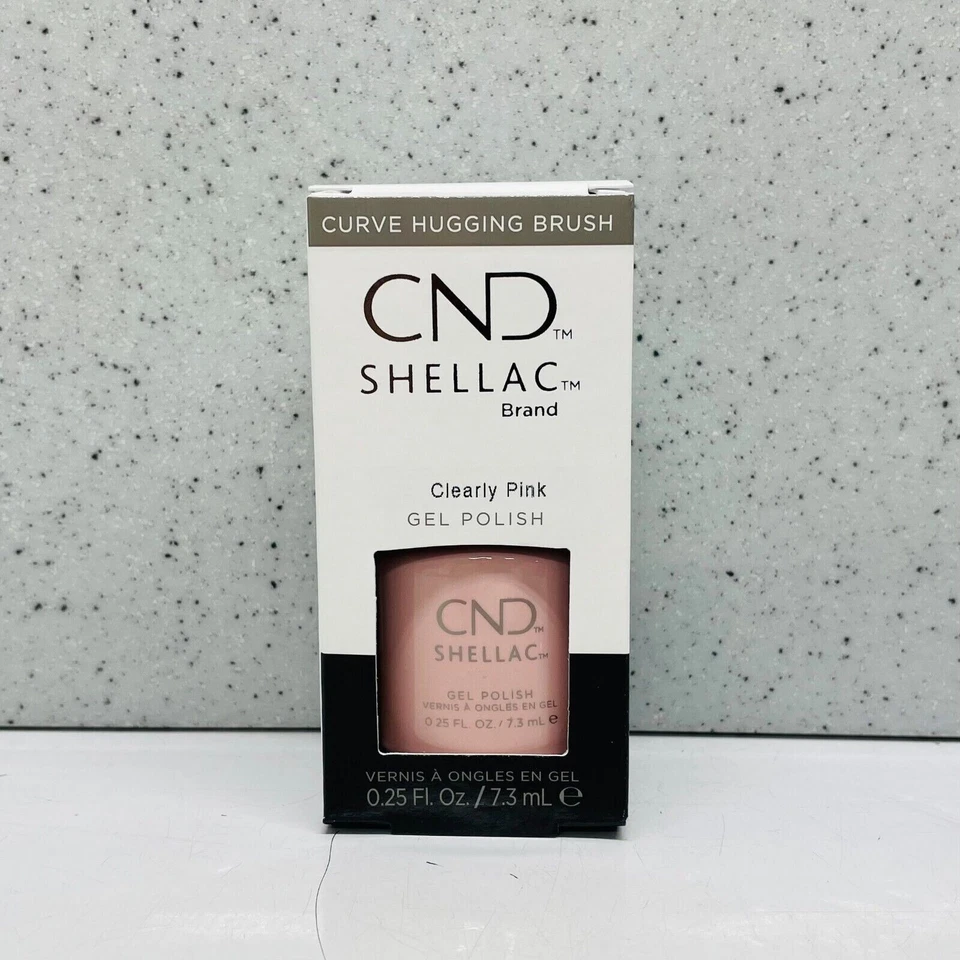 CND Shellac UV LED Gel Nail Polish - Clearly Pink - 0.25 oz - #40523 - Image 1 of 1