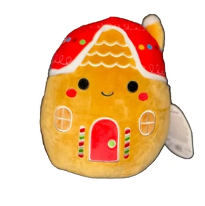 Squishmallow 8 inch Casa the Gingerbread House Christmas 2024 Plush NEW with Tag - Imagen 1 de 3