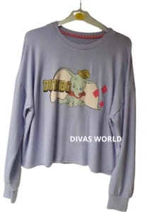 Disney Dumbo Fleece Sweatshirt Ladies Pullover Jumper Ladies PJ PRIMARK - Picture 1 of 7
