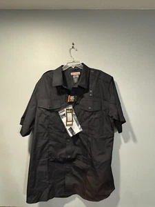 Camisa táctica 5.11 abotonada manga corta para hombre 71168 azul marino medianoche nueva con etiquetas - Imagen 1 de 6