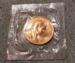 BRONZE CALVIN COOLIDGE US PRESIDENTIAL INAUGURAL MEDAL 1 5/16" - Picture 1 of 2