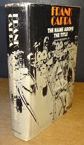 Frank Capra The Name Above The Title An Autobiography 1971 Book - Foto 1 di 6