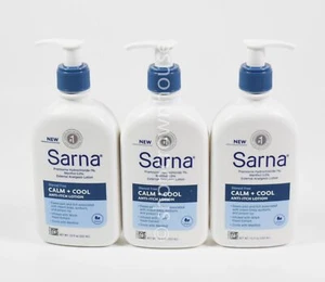 3 Sarna CALM + COOL Anti-Itch Analgesic Lotion 7.5oz pramoxine menthol 01/2026 - Picture 1 of 3