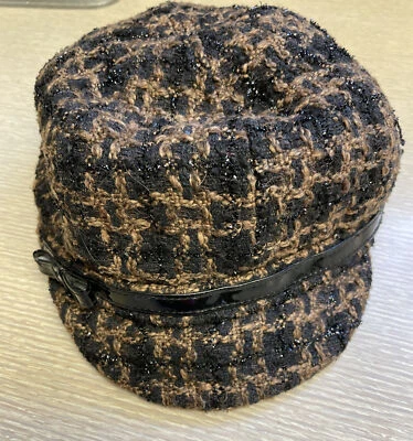 Nine West Hat Cap Women's Brown And Black Short Bill - Image 1 of 3