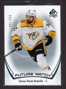 2021-22 SP Authentic Future Watch #191 Thomas Novak RC 491/999 - Picture 1 of 1