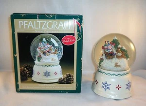 Pfaltzgraff Nordic Christmas Musical Snow Globe 247-153-00  Plays Sleigh Ride - Picture 1 of 5