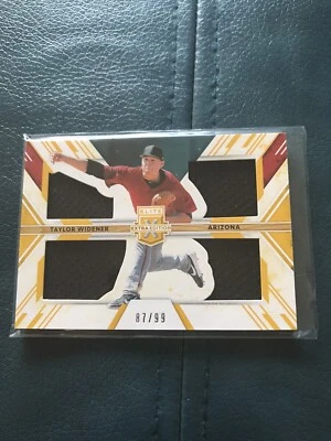 2019 Panini Elite Extra Edition Taylor Widener Relic Baseball Card TS-TW /99 - Image 1 of 2