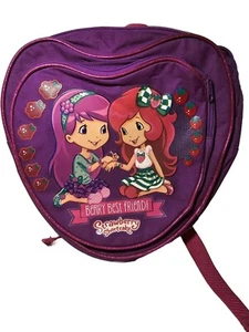 Strawberry Shortcake Small Kids Backpack Heart Shaped Berry Best Friends Bag - Picture 1 of 8