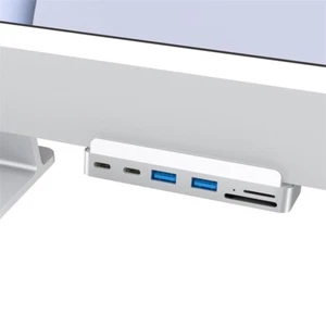 USB C Hub iMac 24” | (2x) USB-C (2x) USB 3.0 (2x) SDHC | HDMI 4K 60Hz - Picture 1 of 8