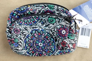NWT VERA BRADLEY Medium Cosmetic Makeup Bag in Stained Glass Medallion - Picture 1 of 7