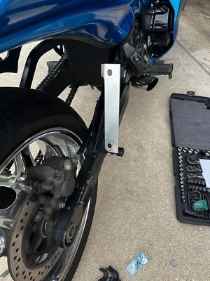 Side Flat License Plate Relocation Holder Bracket for Suzuki Hayabusa 1999-now - Image 1 of 4