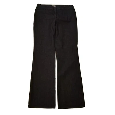 J.JILL STRETCH Size 12 Tall Black Flat Front  Cotton Twill Women's Jean Pants - Image 1 of 4