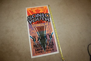 Silk Screen Sonic Youth Phoenix Plaza Amphitheatre 2000 Show Poster Jahlion - Picture 1 of 5