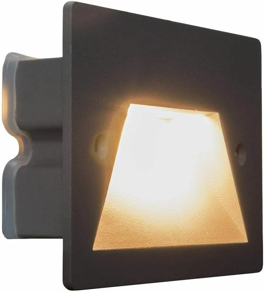 Faretto segnapassi rettangolare IP65 led 3w 503E montaggio a incasso da esterno - Immagine 1 di 1