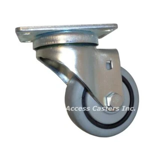 3P20NS-A2 3" Swivel Caster Infiniti Wheel, 3-1/8" X 4-1/8" Top Plate, 220 lb Cap - Picture 1 of 1