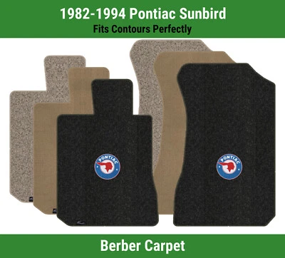 Alfombrillas delanteras Lloyd Berber para Pontiac Sunbird 82-94 con logotipo Pontiac Chief Foto 1 de 4