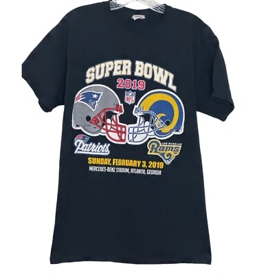 Super Bowl Boys 2019 T Shirt Patriots and Rams 67-2019 Medium SKU SuperBowl - Imagem 1 de 4
