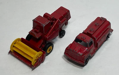 Vintage Matchbox 65 Claas Combine Harvester & Tootsie Toy Fuel Truck - Изображение 1 из 4