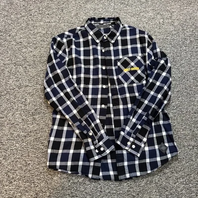 Camisa Harley Davidson 1903 abotonada franela a cuadros para hombre algodón manga larga M delgada Foto 1 de 4