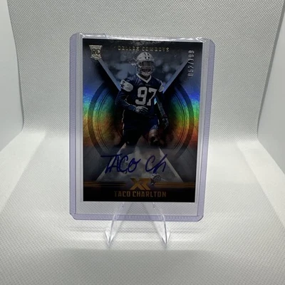 2017 Panini XR - Rookies Taco Charlton #132 Autographs /199 (AU, RC) - Image 1 of 2
