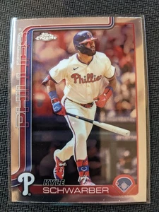 2025 Topps Chrome Kyle Schwarber Base #31 Philadelphia Phillies MVP Buyback - Picture 1 of 1