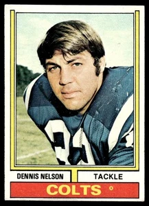 1974 Topps Dennis Nelson Baltimore Colts #334 - Imagen 1 de 2